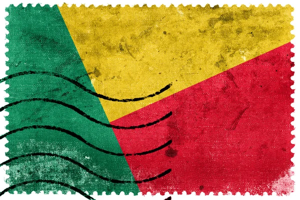 Bandeira do Benim - antigo selo postal — Fotografia de Stock
