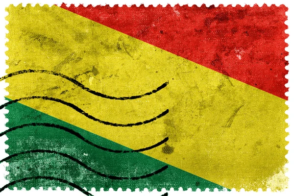 Bolivianische Flagge - alte Briefmarke — Stockfoto