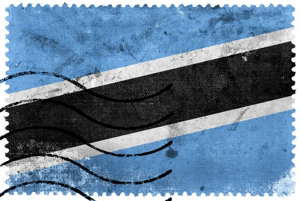 Botswana Flag - oude postzegel — Stockfoto