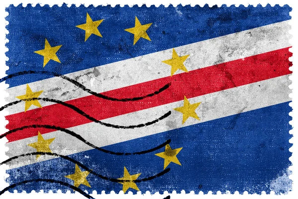 Bandeira de Cabo Verde - antigo selo postal — Fotografia de Stock