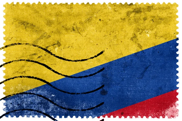 Colombia Flag - oude postzegel — Stockfoto