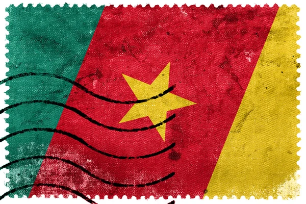 Cameroon Flag - old postage stamp — Stock Photo, Image