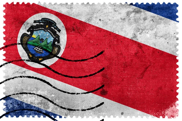 Costa Rica Bandiera - vecchio francobollo — Foto Stock