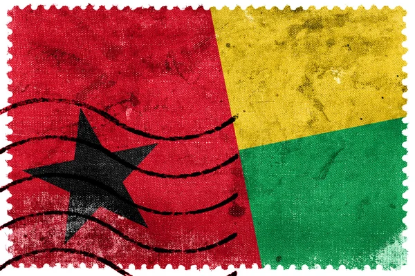 Bandera de Guinea Bissau - sello postal antiguo —  Fotos de Stock