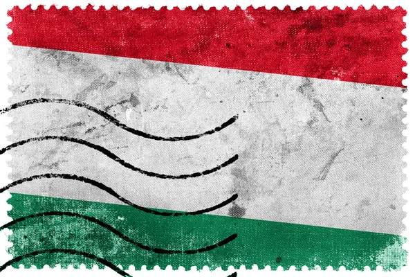 Hungary Flag - old postage stamp — Stock Photo, Image