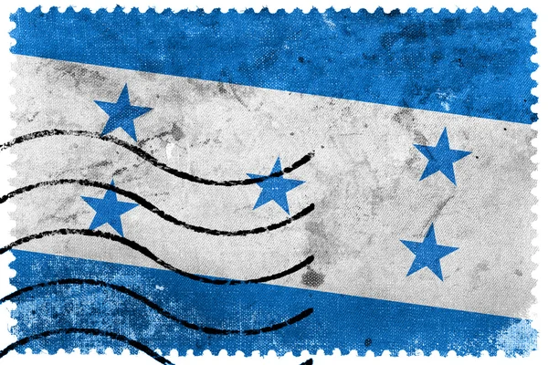 Honduras flag - alte Briefmarke — Stockfoto