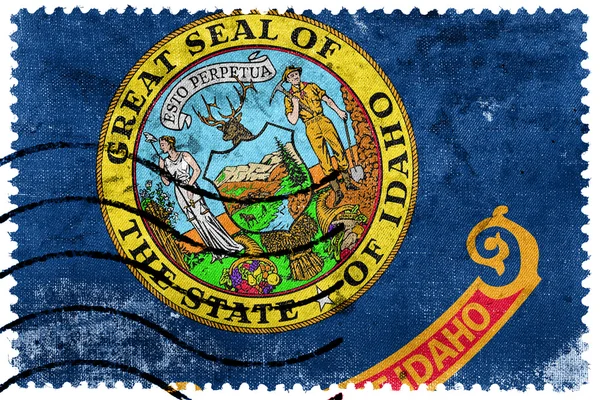 Idaho state flag - alte Briefmarke — Stockfoto