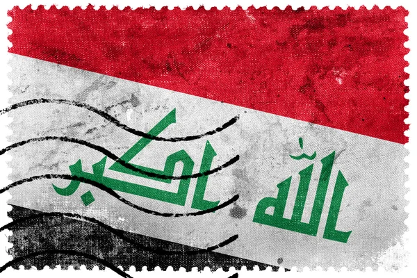 Bandera de Irak - sello postal antiguo —  Fotos de Stock