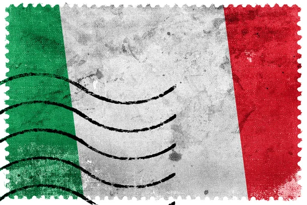 Italia Bandiera - vecchio francobollo — Foto Stock