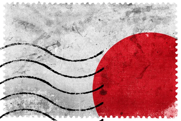 Bandeira do Japão - antigo selo postal — Fotografia de Stock