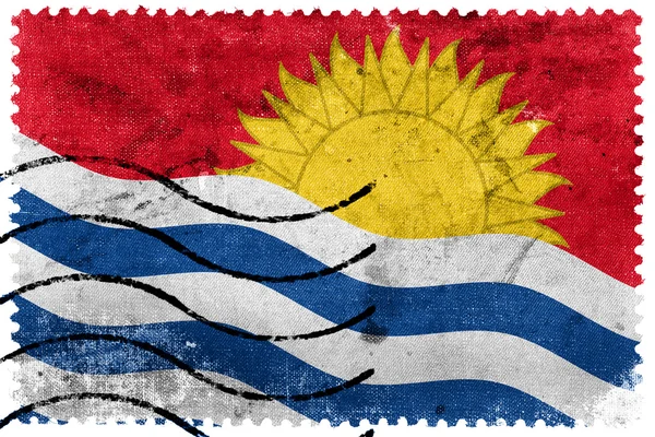Bandeira Kiribati - antigo selo postal — Fotografia de Stock