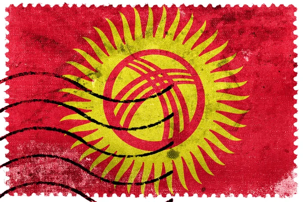 Flaga Kirgistanu - stary znaczek — Zdjęcie stockowe