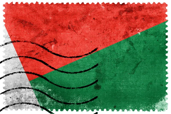 Madagaskar Flag - oude postzegel — Stockfoto