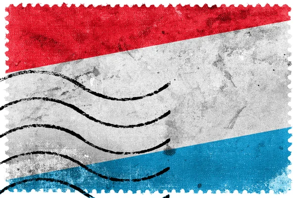 Bandeira do Luxemburgo - antigo selo postal — Fotografia de Stock