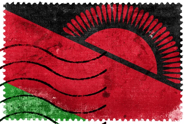 Bandeira do Malawi - antigo selo postal — Fotografia de Stock