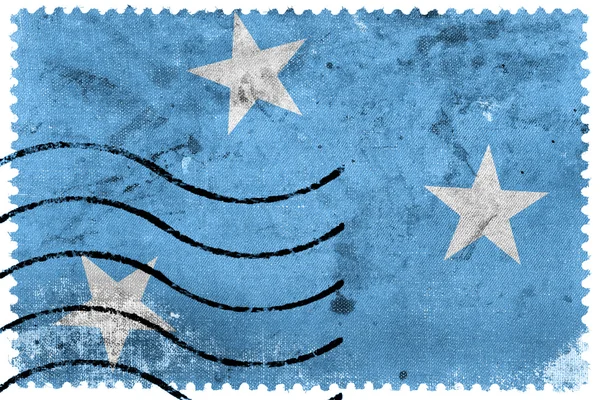 Vlag van Micronesia - oude postzegel — Stockfoto