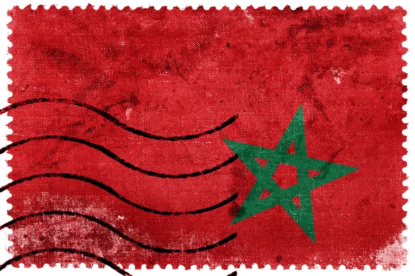 Maroc Drapeau - timbre-poste ancien — Photo