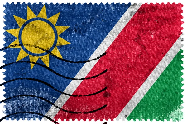 Namibia Flag - old postage stamp — Stock Photo, Image