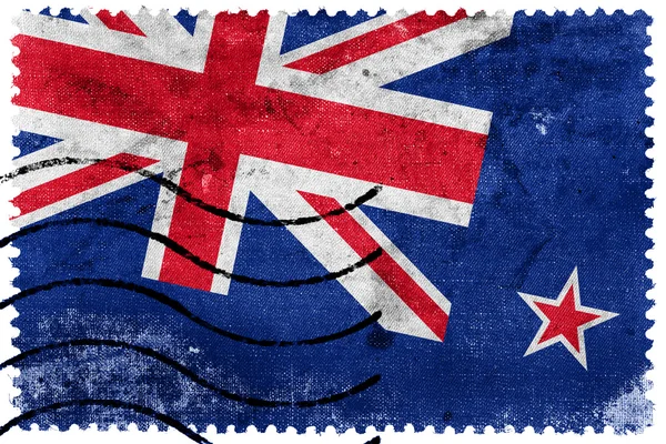 New Zealand Flag - old postage stamp — Stock Photo, Image