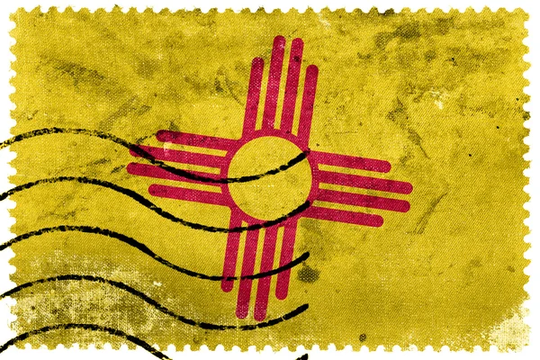 New Mexico State Flag - old postage stamp — Stock Photo, Image