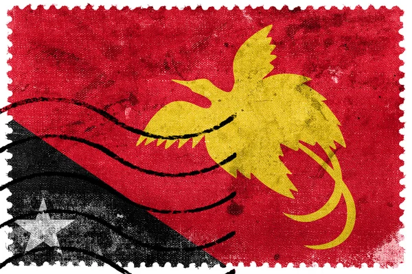 Papua New Guinea Flag - prangko lama — Stok Foto