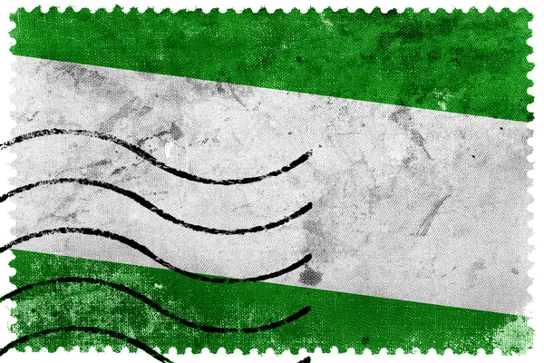 Rotterdam City Flag - old postage stamp — Stock Photo, Image