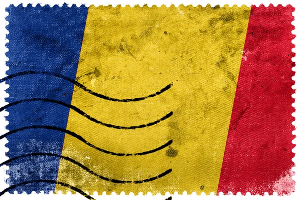 Romania Flag - old postage stamp — Stock Photo, Image