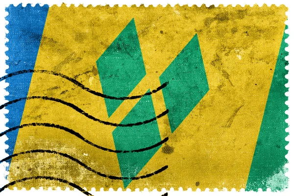 Bandiera Saint Vincent e Grenadine - vecchio francobollo — Foto Stock