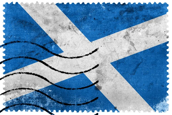 Scotland Flag - vecchio francobollo — Foto Stock