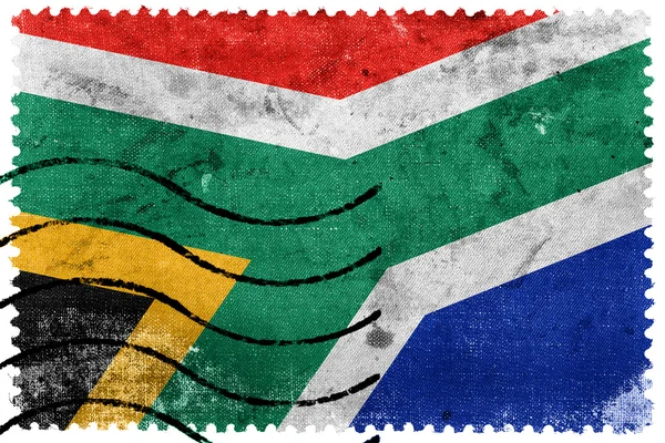 South Africa Flag - old postage stamp — Stock Photo, Image