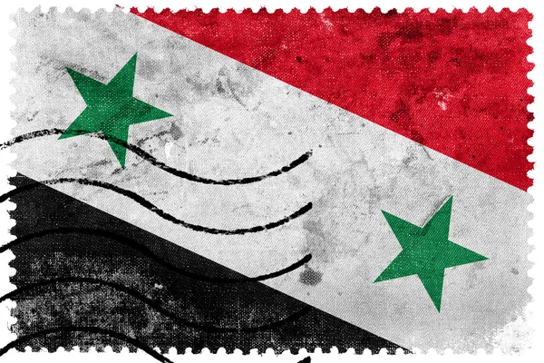 Syrië Flag - oude postzegel — Stockfoto