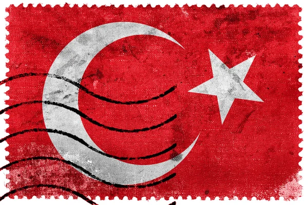 Turkije Flag - oude postzegel — Stockfoto
