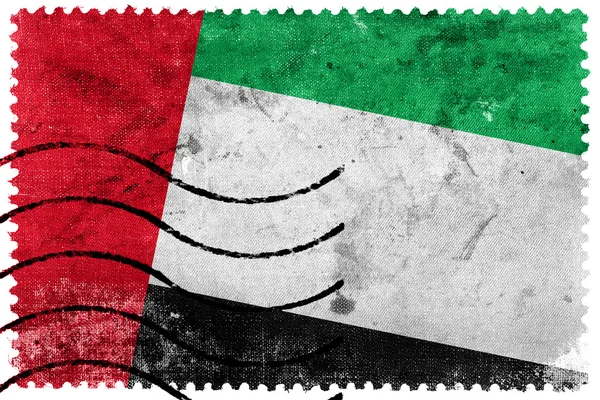 Vereinigte arabische Emirate Flagge - alte Briefmarke — Stockfoto