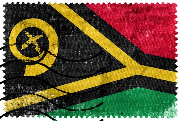 Vanuatu Flag - oude postzegel — Stockfoto