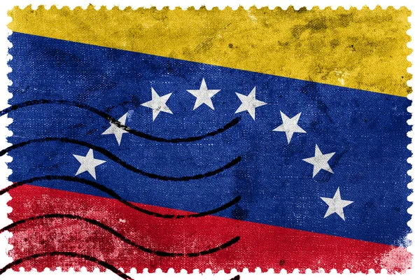 Bandera de Venezuela - sello postal antiguo — Foto de Stock