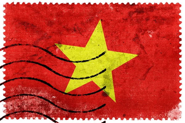Bandeira do Vietname - antigo selo postal — Fotografia de Stock