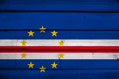 ahşap arka plan bayrak Cape verde