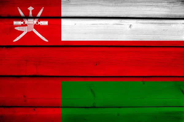 Vlajka Ománu na pozadí — Stock fotografie