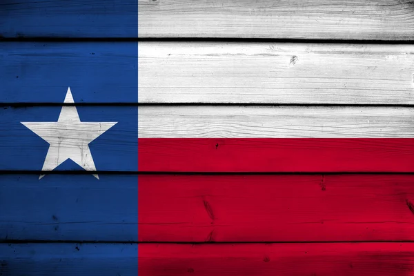 Техаського державного прапора на фоні деревини — стокове фото
