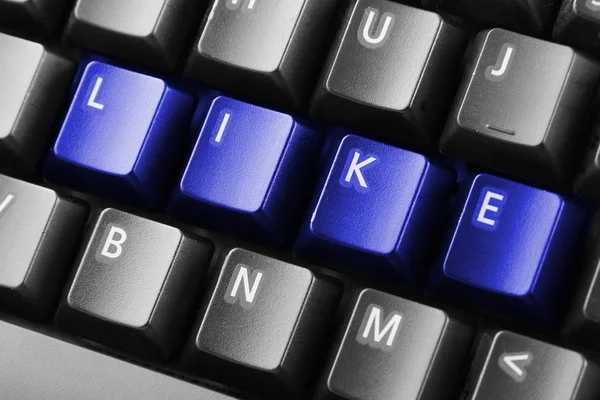Palabra como escrita con botones de teclado — Foto de Stock