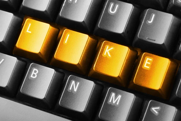 Word like written with keyboard buttons — Stock Photo, Image