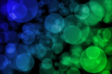 bokeh mavi ve yeşil ışık arka plan