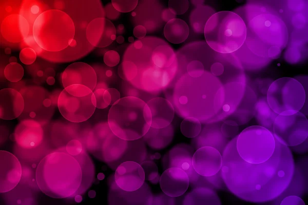 紫色和红色的散景抽象光背景 — 图库照片