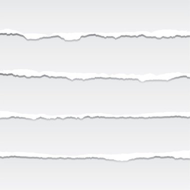 Yırtık kağıt Vektör formatında. Rengi tek bir tıklama ile değiştirilebilir