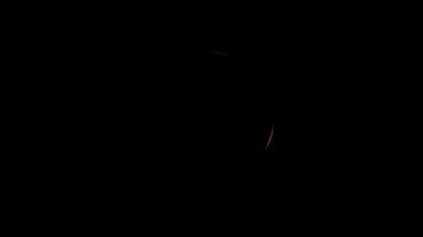 Soyut, pürüzsüz bir arkaplan. Altın neon halkalar soyut hareket arkaplan dikişsiz döngü. Video Ultra HD 4K 3840x2160