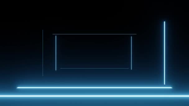 Abstrato neon brilho cor movimento sem costura loop fundo. O laser 4K mostra um espectro ultravioleta de animação em loop. Animação de vídeo Ultra HD 4K 3840x2160 — Vídeo de Stock