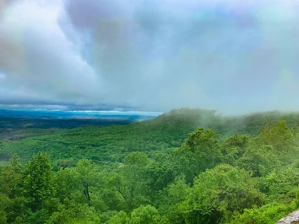 Buffalo River Canyon Arkansas Sommet Mont Judée Dans Chaîne Boston — Photo