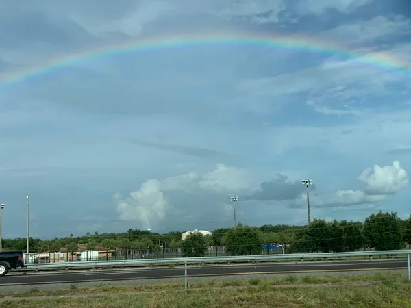 Sümpfe Und Regenbogen Südflorida Auf Dem Highway — Stockfoto
