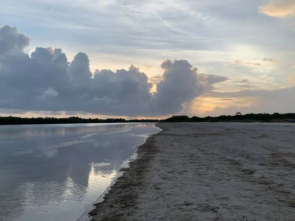 Sonnenuntergang Tigertail Beach San Marco Island Florida — Stockfoto