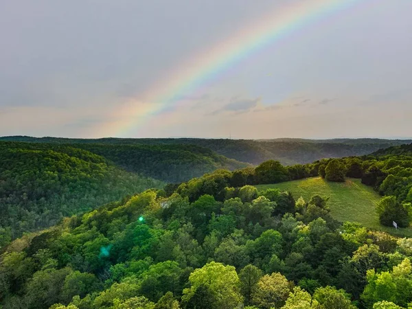 Vista Sulle Montagne Della Catena Montuosa Ozark Eureka Springs Arkansas — Foto Stock